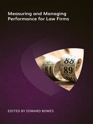 cover image of Measuring and Managing Performance for Law Firms